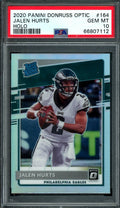 2020 Panini Optic Jalen Hurts Rookie Holo PSA 10 Eagles