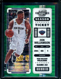 2022-23 Panini Contenders Optic Zion Williamson Green Pulsar /25 Pelicans