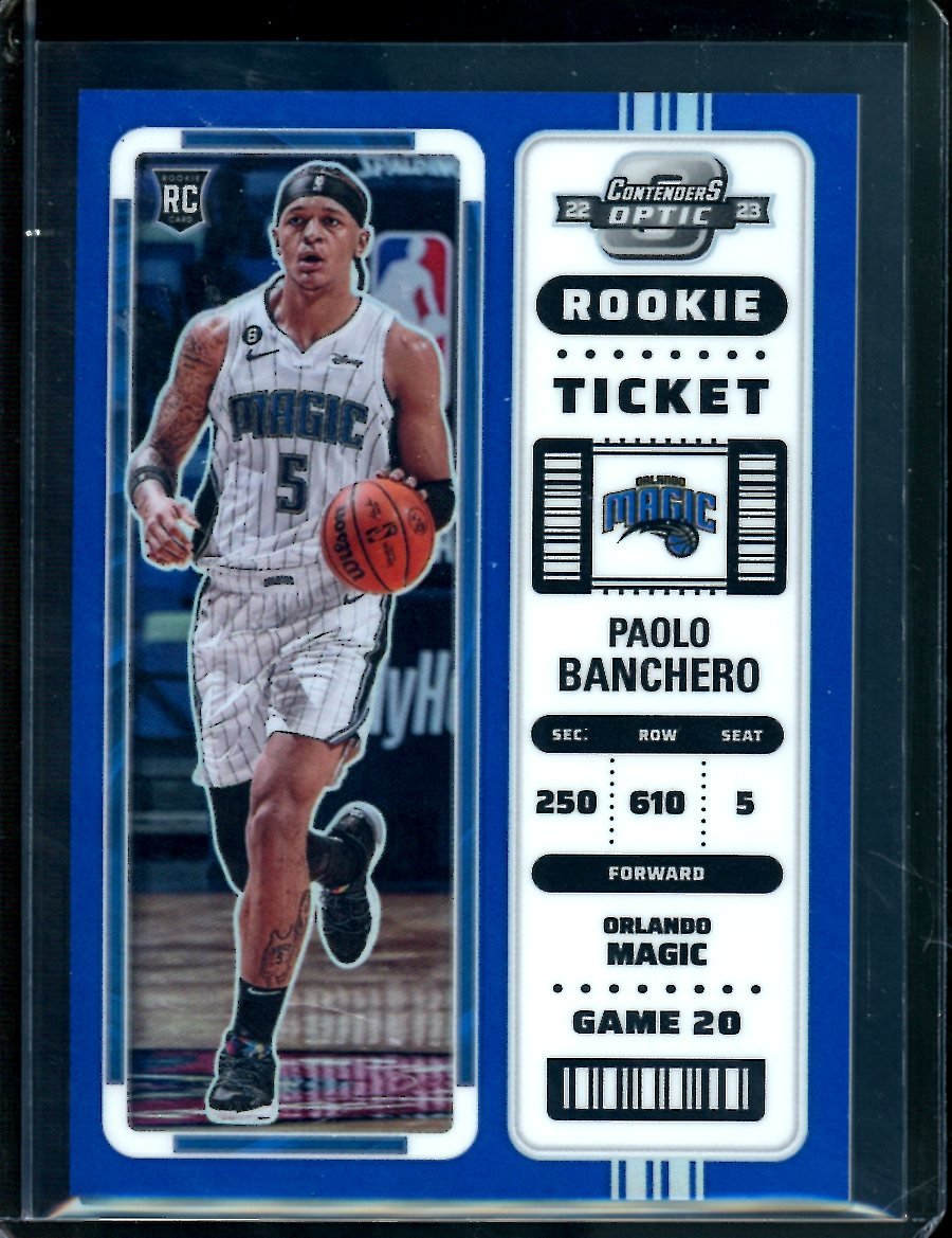 2022-23 Panini Contenders Optic Paolo Banchero Rookie Blue /99 Magic