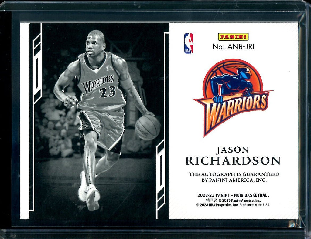 2022-23 Panini Noir Jason Richardson Auto /99 Warriors