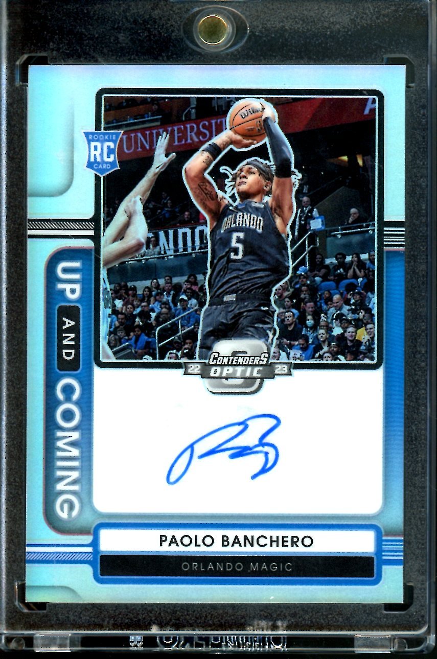 2022-23 Panini Contenders Optic Paolo Banchero Rookie Up & Coming Auto /75 Magic