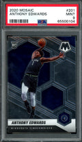 2020-21 Panini Mosaic Anthony Edwards Rookie PSA 9 Timberwolves