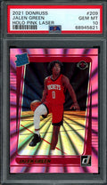 2021-22 Panini Donruss Jalen Green Pink Laser PSA 10 Rockets