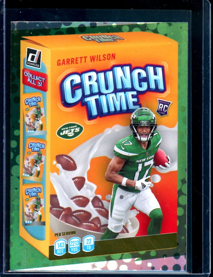 2022 Panini Donruss Garrett Wilson Crunch Time SP Jets