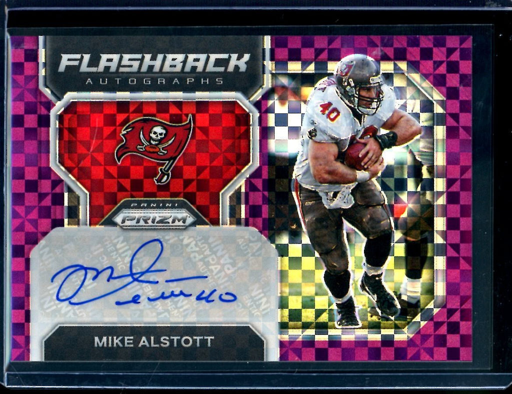 2022 Panini Prizm Mike Alstott Flashback Auto Purple Power /49 Buccaneers