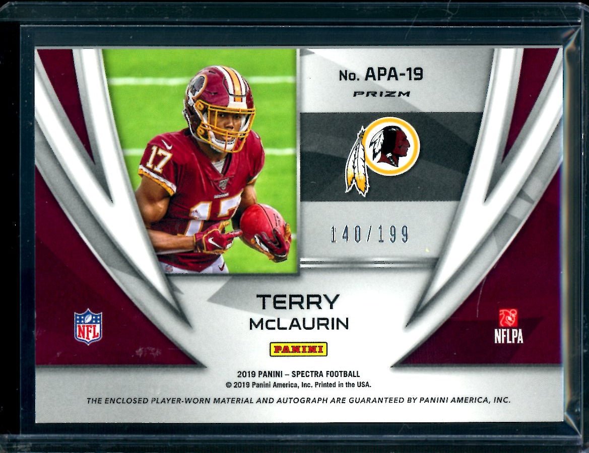 2019 Panini Spectra Terry McLaurin Rookie RPA /199 Commanders