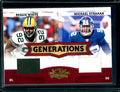 2008 Panini Threads Reggie White/Michael Strahan Generations Dual Patch Game Worn /250