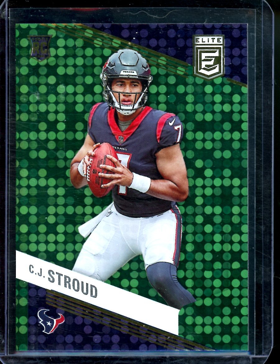 2023 Panini Elite C.J. Stroud Rookie Green Pulsar Texans