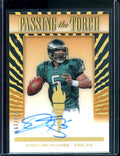 2022 Panini Donruss Clearly Donovan McNabb Passing the Torch Auto /199 Eagles