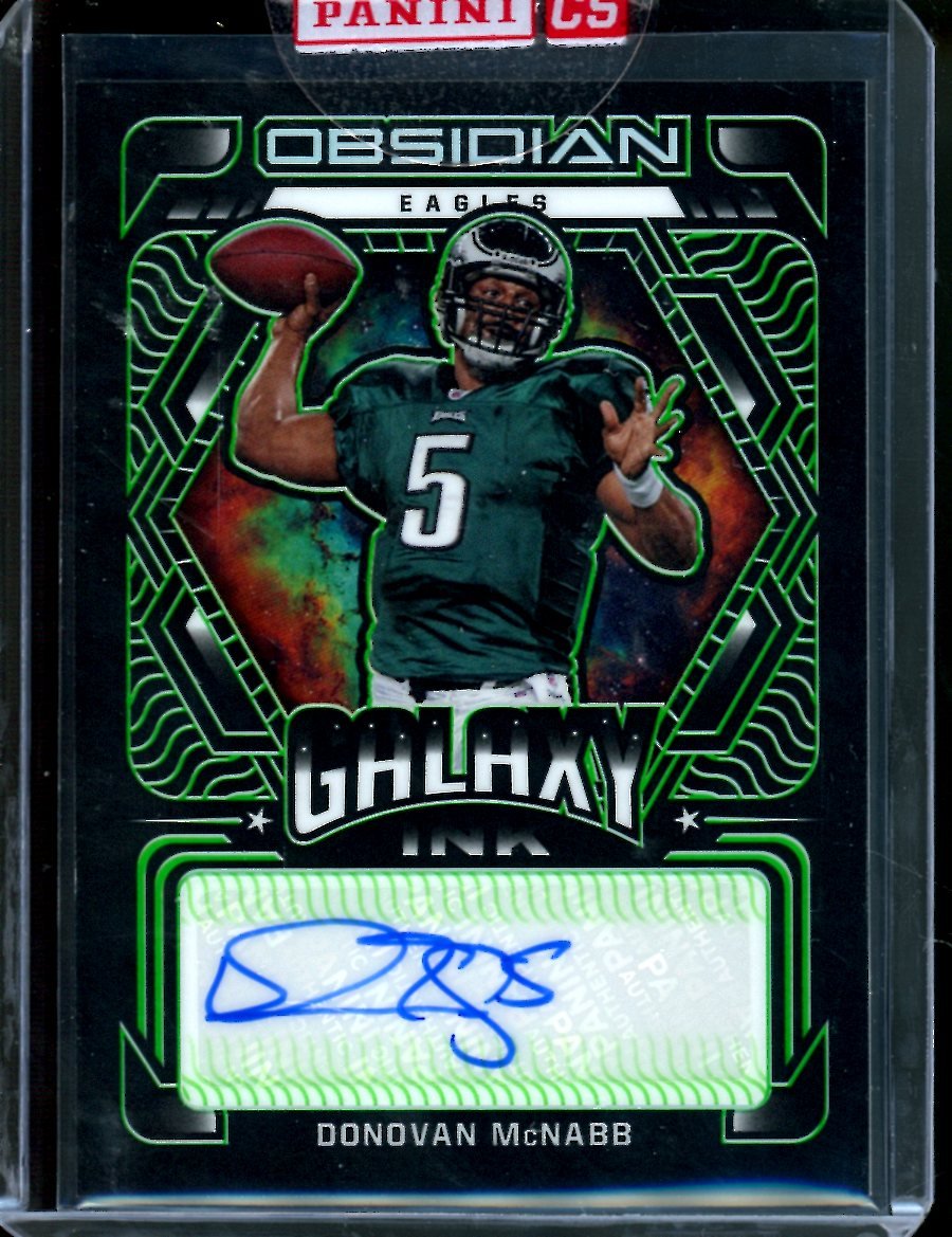 2022 Panini Obsidian Donovan McNabb Galaxy Ink Auto /50 Eagles