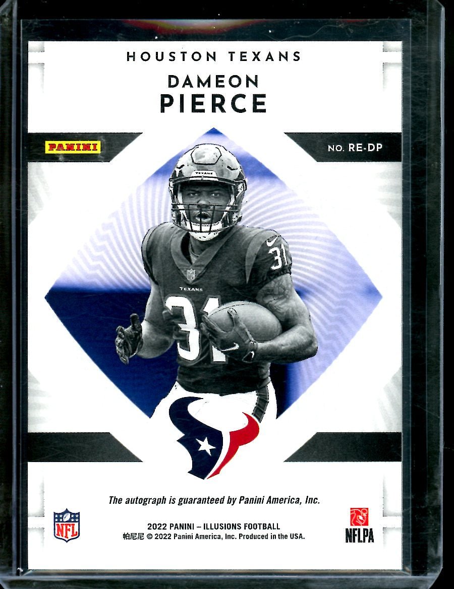 2022 Panini Illusions Dameon Pierce Rookie Auto /199 Texans