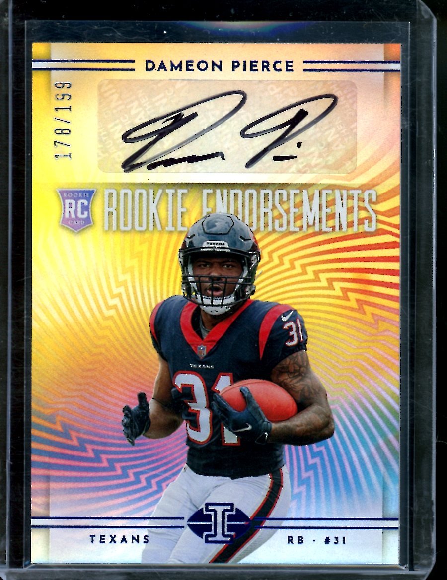 2022 Panini Illusions Dameon Pierce Rookie Auto /199 Texans