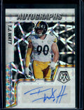 2022 Panini Mosaic T.J. Watt Auto White /25 Steelers