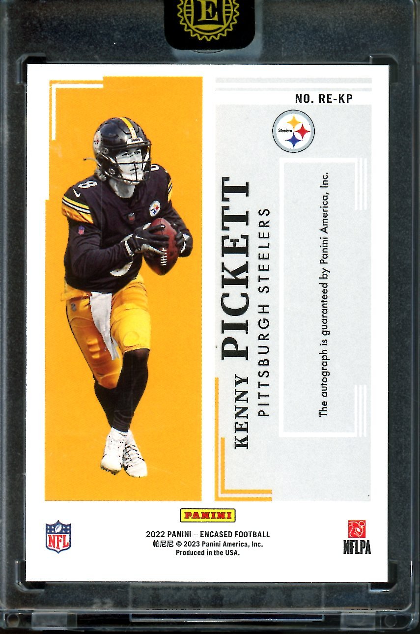 2022 Panini Encased Kenny Pickett Rookie Endorsements Auto /99 Steelers