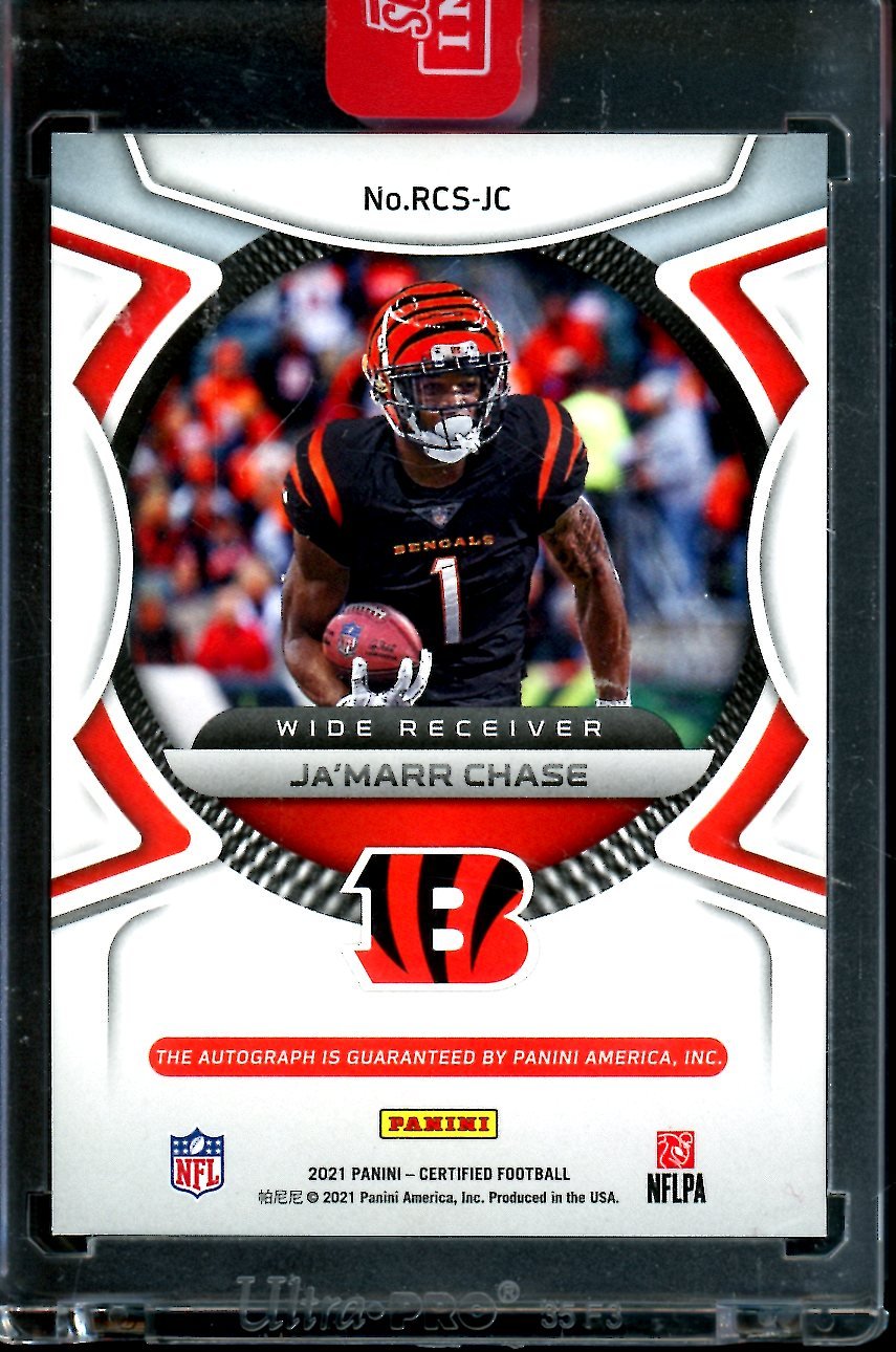 2021 Panini Certified Ja'Marr Chase Rookie Roll Call /10 Bengals