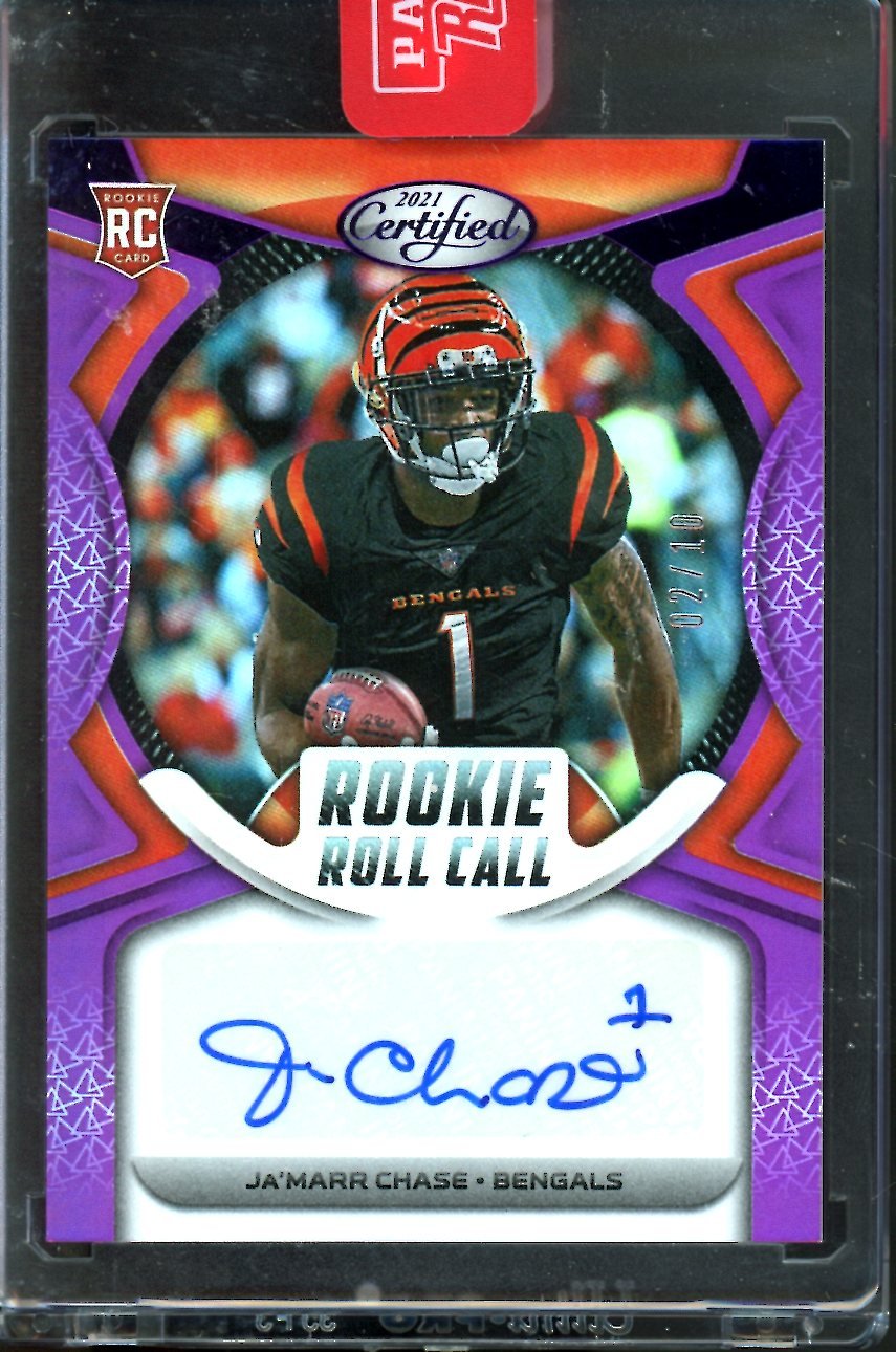 2021 Panini Certified Ja'Marr Chase Rookie Roll Call /10 Bengals