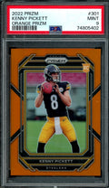 2022 Panini Prizm Kenny Pickett Rookie Orange Prizm /249 PSA 9 Steelers