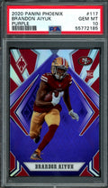 2020 Panini Phoenix Brandon Aiyuk Rookie Purple /149 PSA 10 49'ers