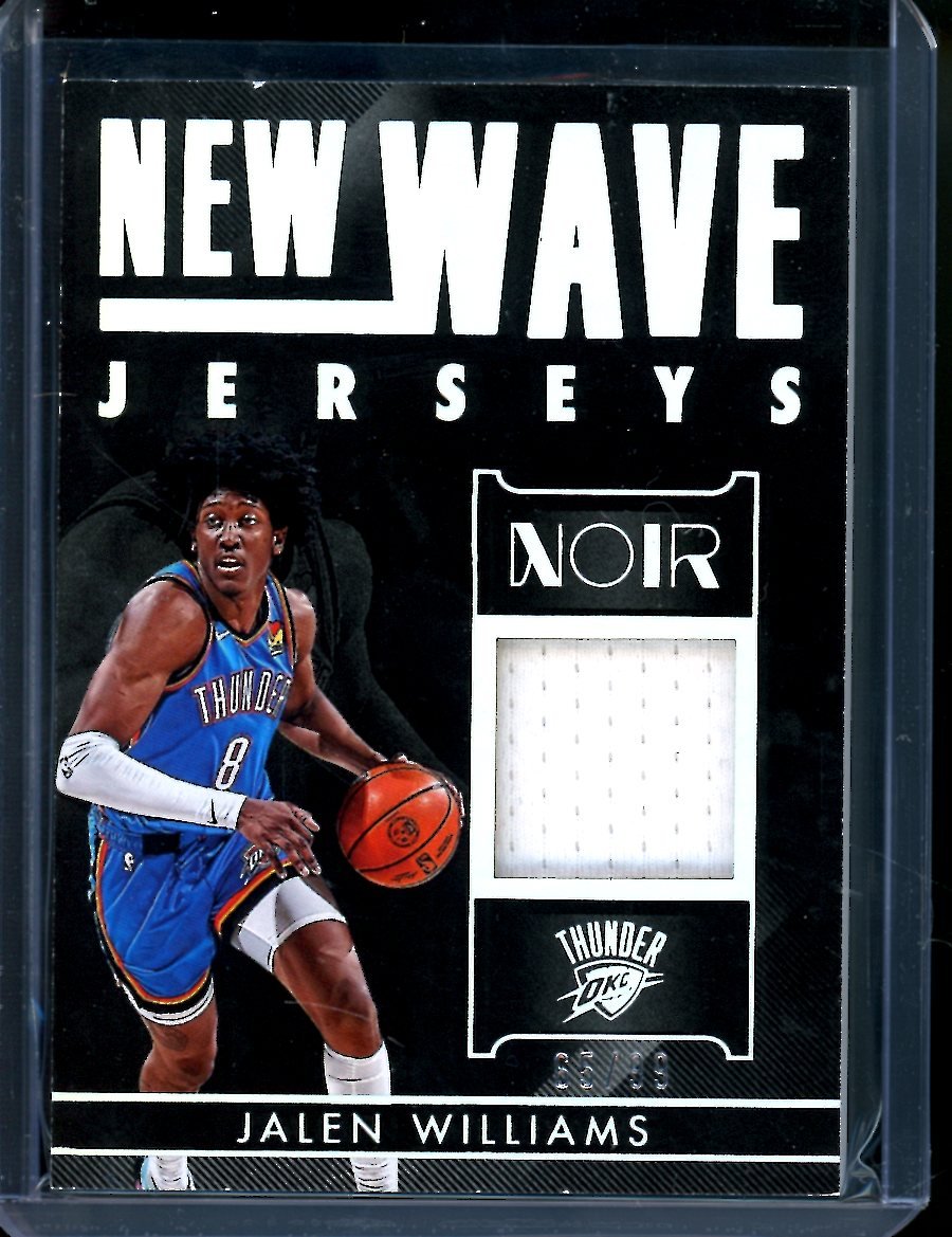 2022/23  Panini Noir Jalen Williams Rookie New Wave Jerseys patch /99 Thunder