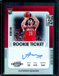 2021/22 Panini Contenders Optic Alperen Sengun Rookie Ticket Silver Autograph Rockets