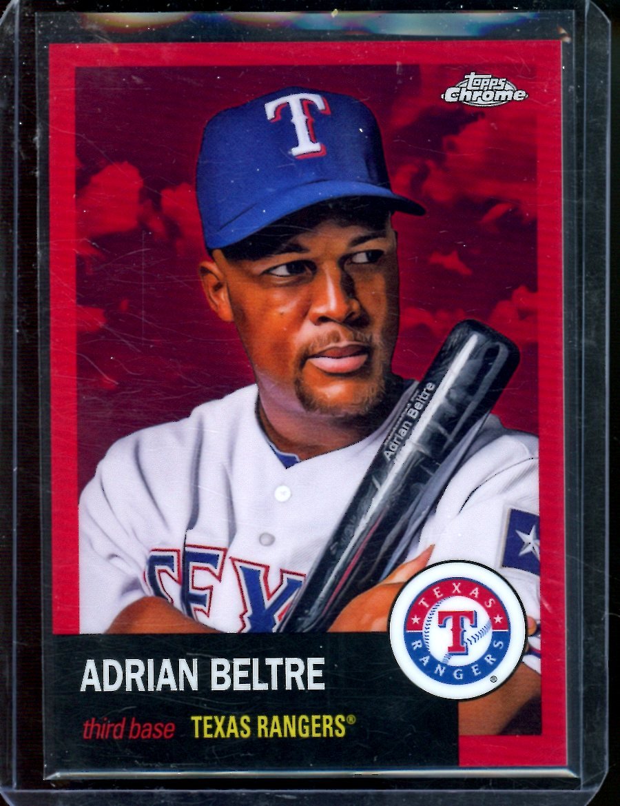 2022 Topps Chrome Platinum Anniversary Adrian Beltre Red /5 Rangers