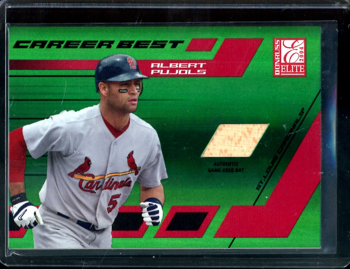 2004 Donruss Elite Albert Pujols Bat Relic /200 Cardinals