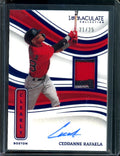 2023 Panini Immaculate Ceddanne Rafaela Clearly Patch Autograph /25 Red Sox
