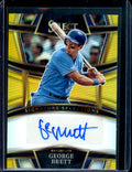2023 Panini Select George Brett Signature Selections Gold Autograph /10 Royals