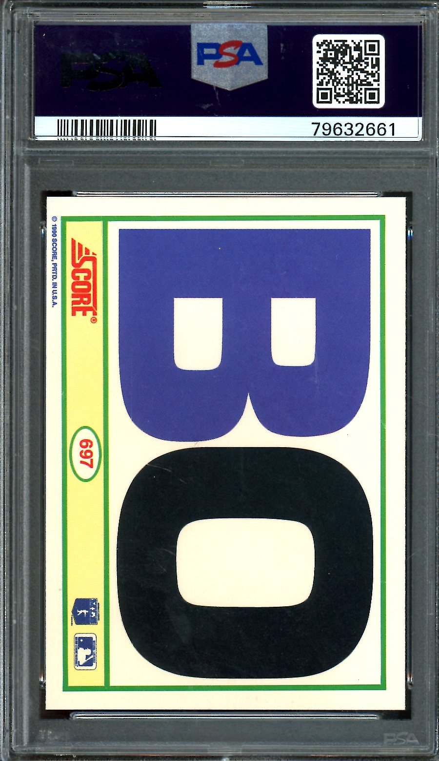 1990 Panini Score Bo Jackson PSA 9 Royals/Raiders