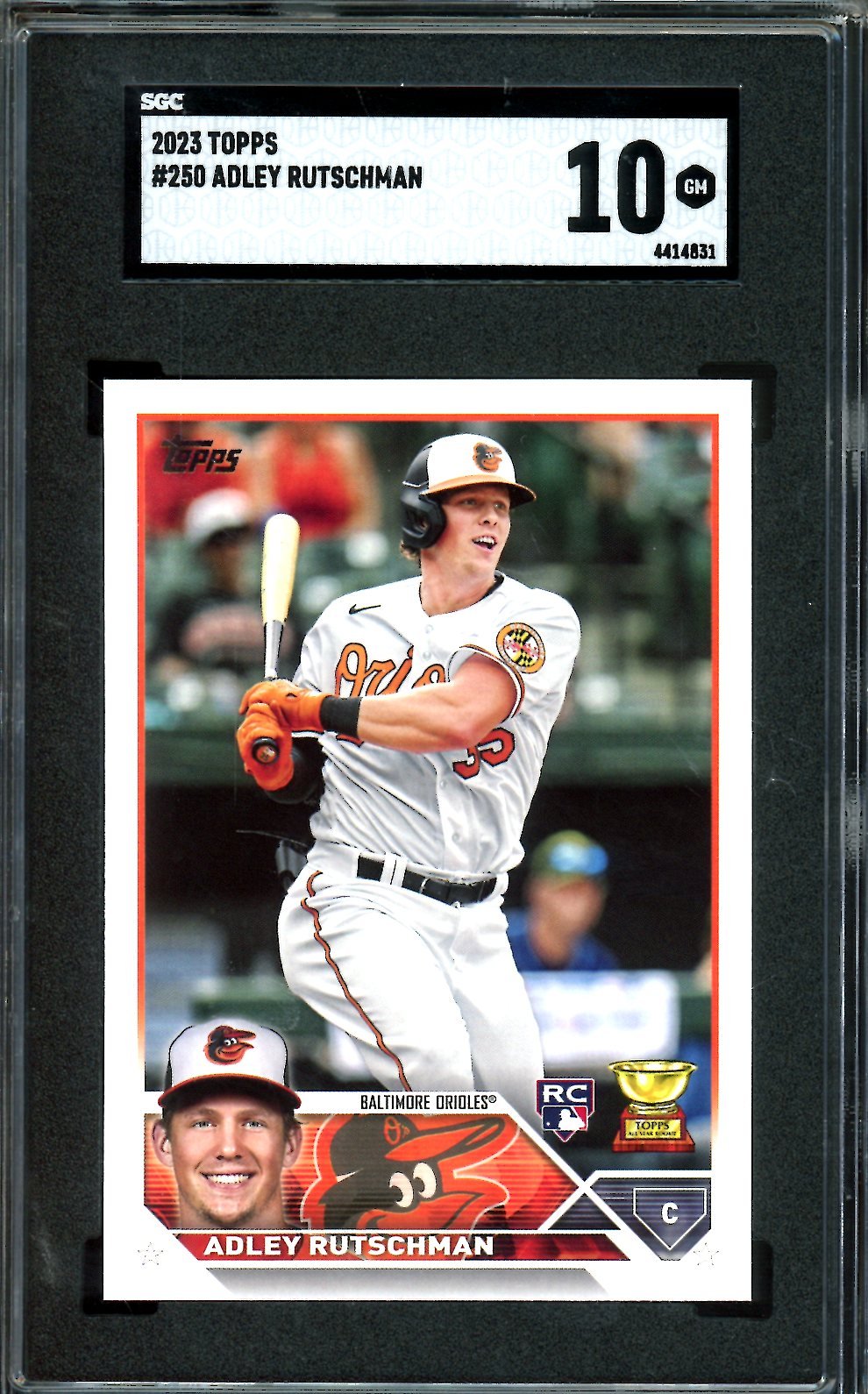 2023 Topps Series One Adley Rutschman Rookie SGC 10 Orioles