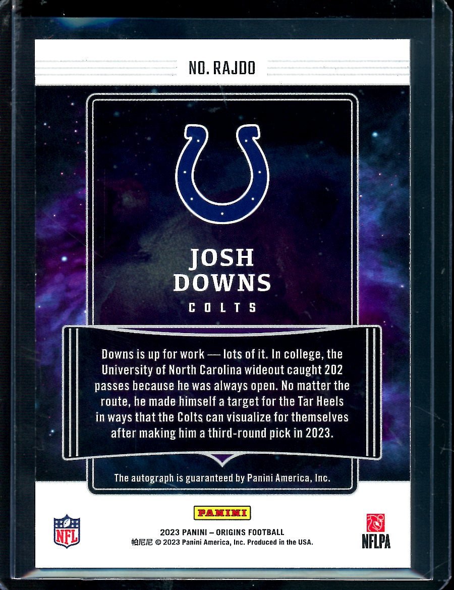 2023 Panini Origins Josh Downs Rookie Autograph /10 Colts