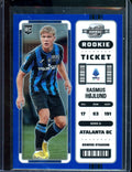 2022/23 Panini Contenders Optic Rasmus Hojlund Rookie Blue /49 Atalanta BC
