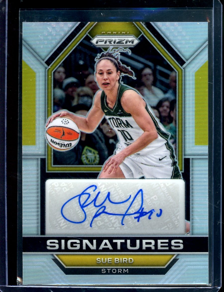 2023 Panini Prizm Sue Bird Silver Autograph Storm