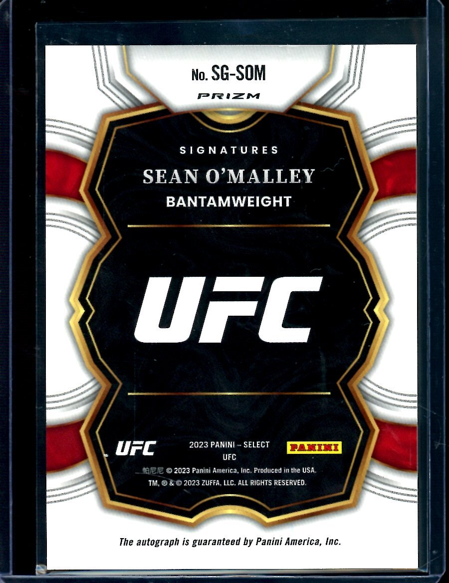 2023 Panini Select Sean O'Malley Disco Autograph UFC