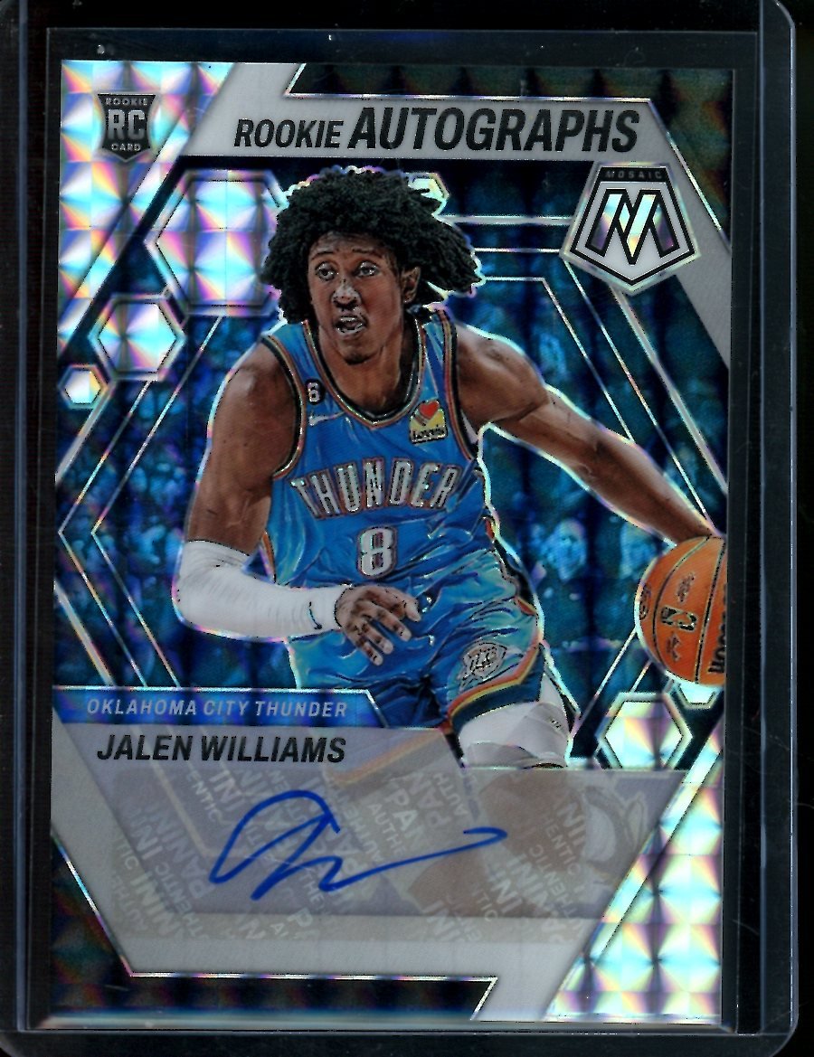 2022/23 Panini Mosaic Choice Jalen Williams Rookie Auto Thunder