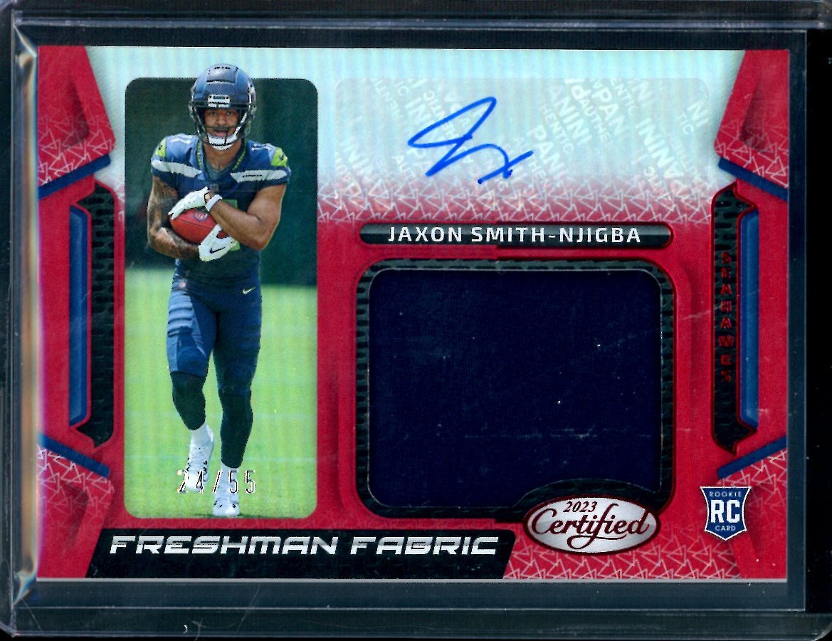 2023 Panini Certified Jaxon Smith-Njigba Rookie RPA Red /55 Seahawks