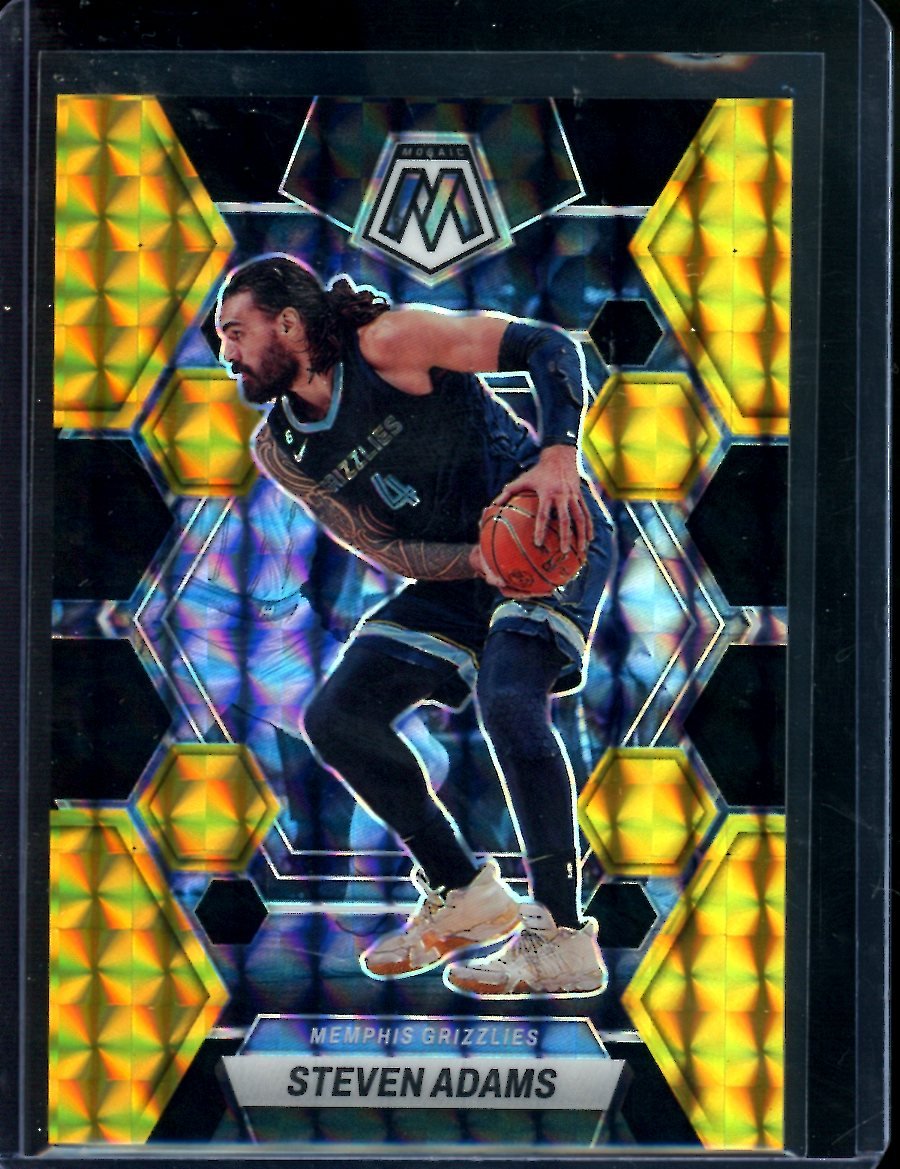 2022/23 Panini Mosaic Steven Adams Black Gold /8 Grizzlies