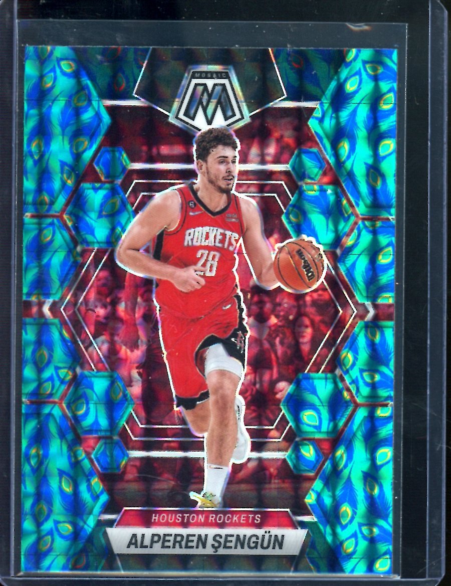 2022/23 Panini Mosaic Alperen Sengun Peacock SSP Rockets