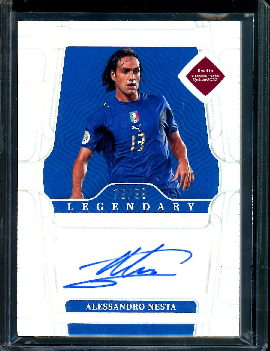 2022 Panini National Treasures Alessandro Nesta Legendary Signature Autograph /99 Italy