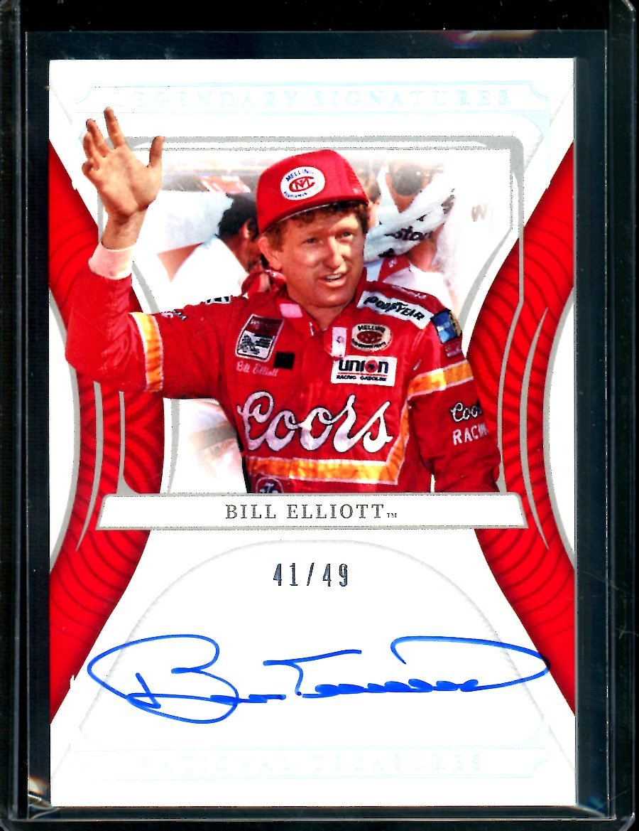 2022 Panini National Treasures Bill Elliott Legendary Autographs /49 NASCAR