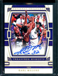 2022/23 Panini National Treasures Karl Malone Treasured Moments Auto Gold /10 Jazz