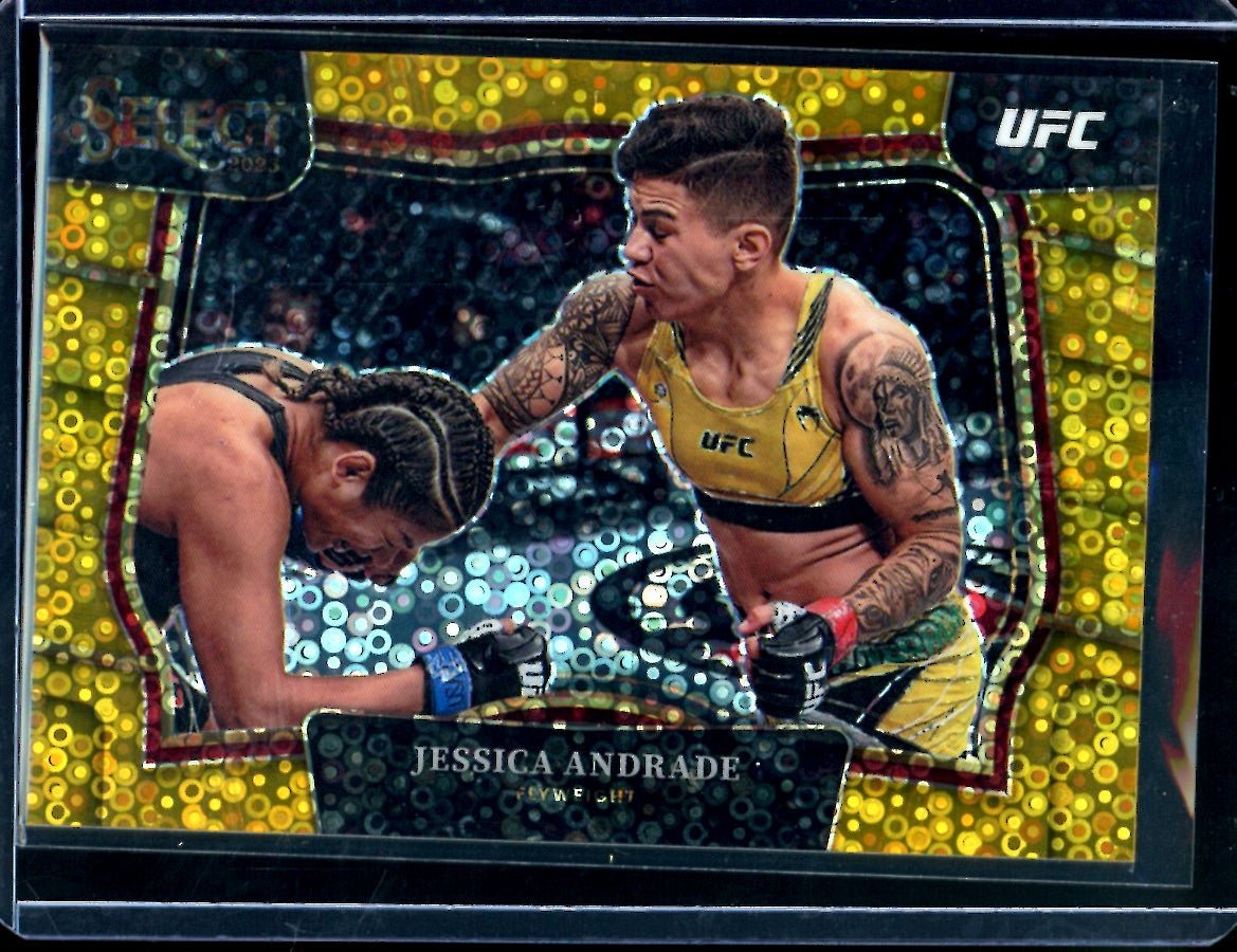 2023 Panini Select Jessica Andrade Octogonside Gold Disco /10 UFC