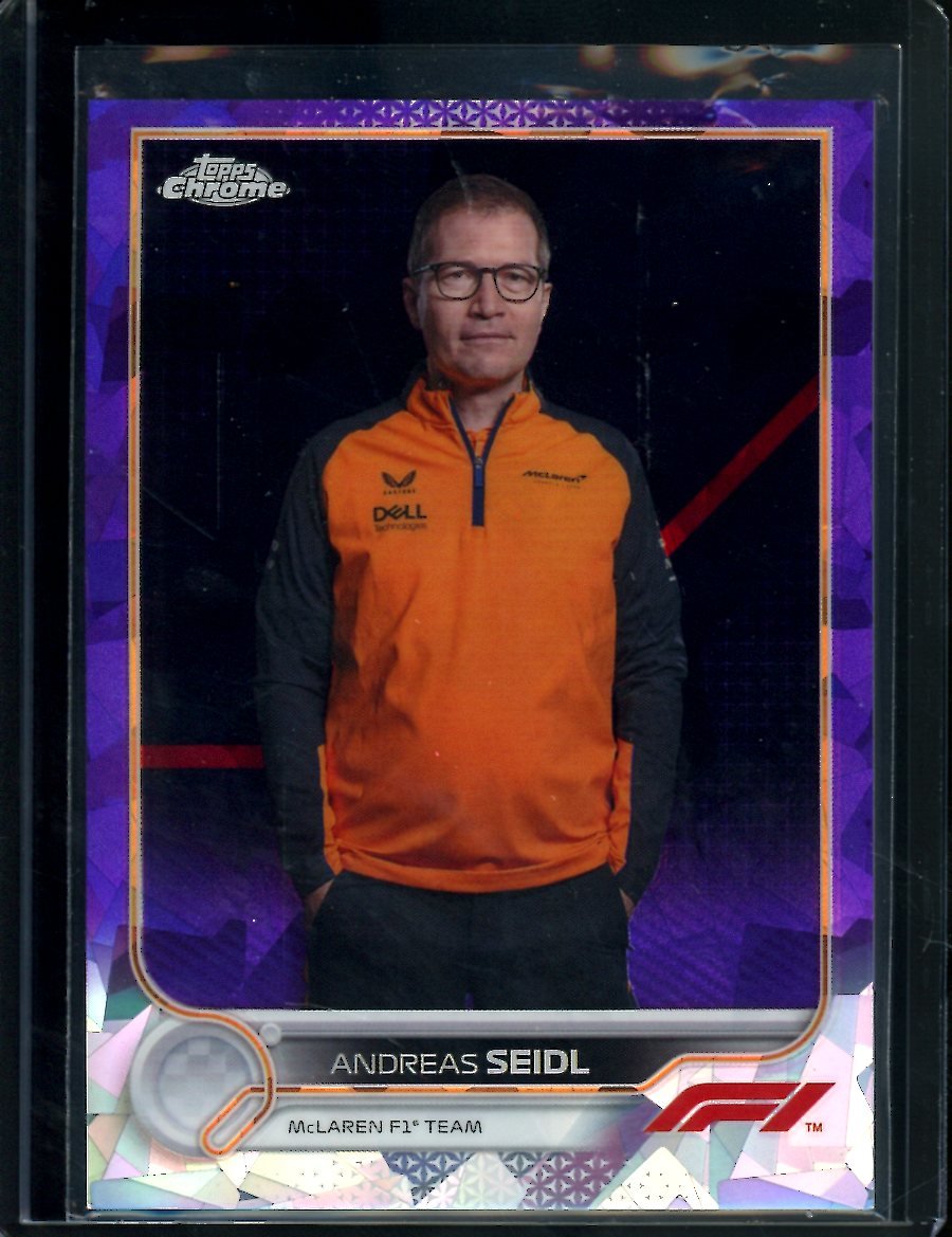 2022 Topps Sapphire Andreas Seidl Purple Ice /10 McLaren