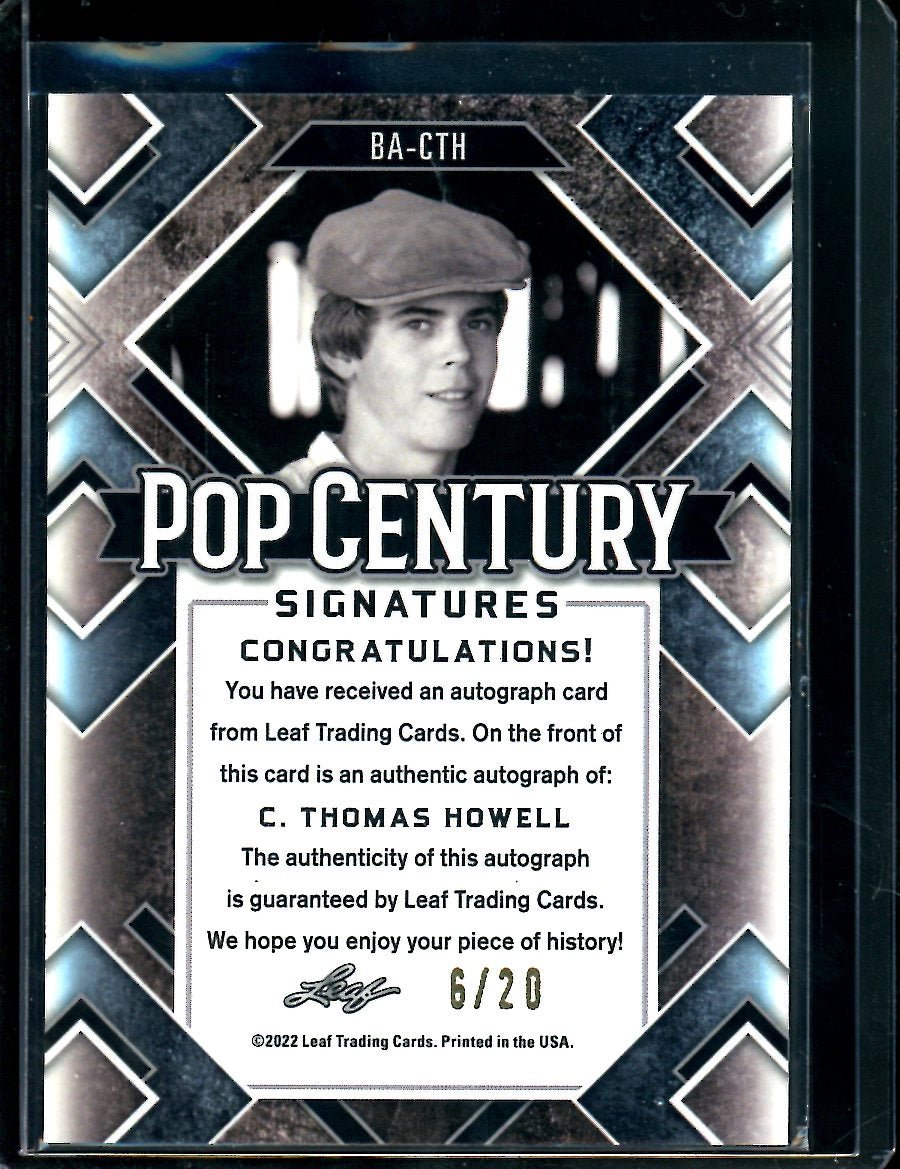 2022 Leaf Pop Century C. Thomas Howell Auto /20