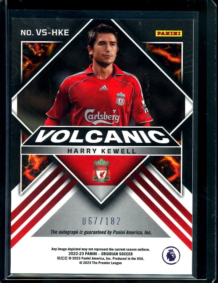 2022/23 Panini Obsidian Harry Kewell Volcanic Auto /182 Liverpool