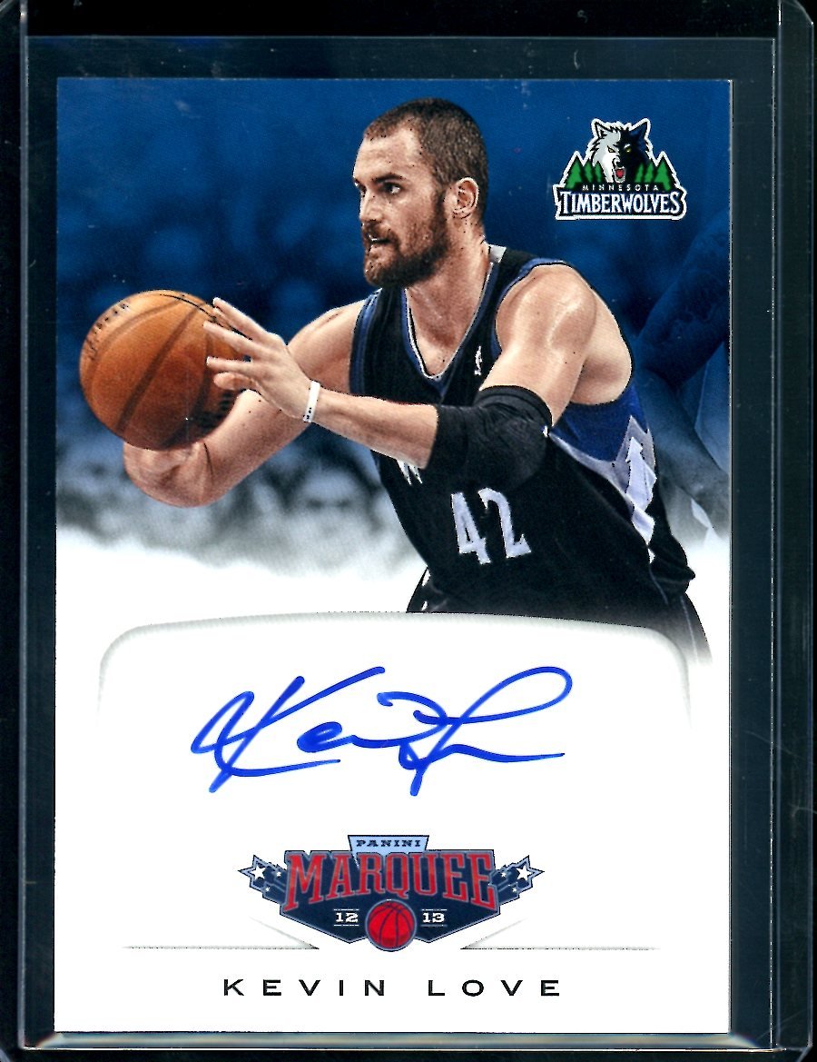 2012/13 Panini Marquee Kevin Love Auto Timberwolves
