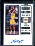 2022/23 Panini Contenders Max Christie Rookie Ticket Auto Lakers