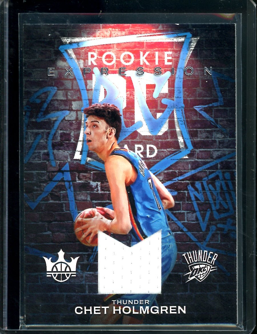 2022/23 Panini Crown Royale Chet Holmgren Rookie Expression Patch Thunder