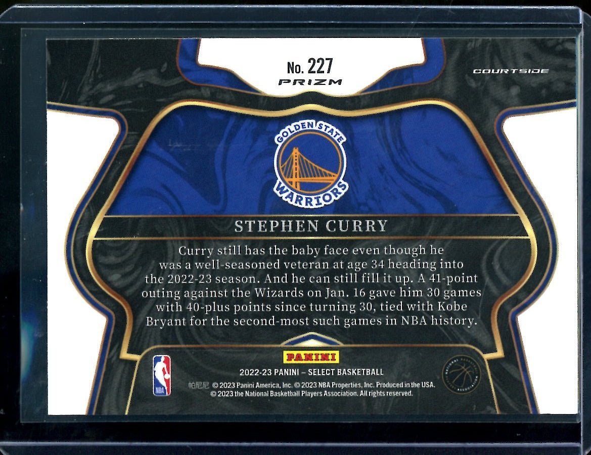 2022/23 Panini Select Stephen Curry Courtside Cosmic Warriors