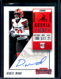 2018 Panini Contenders Denzel Ward Rookie Ticket Auto Browns
